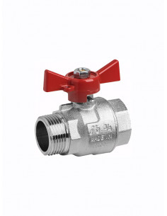 Ball valve, butterfly handle /F-M/ 7607 - 1