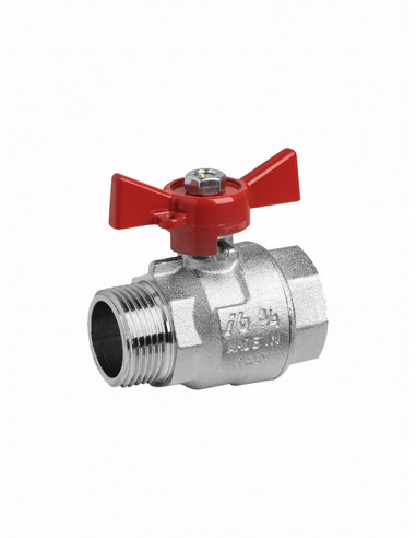Ball valve,butterflay handle /F-M/ 7607 - 1