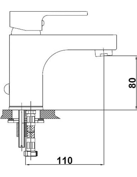 GPD Basin Water Mixer Solus MLB55 - 4
