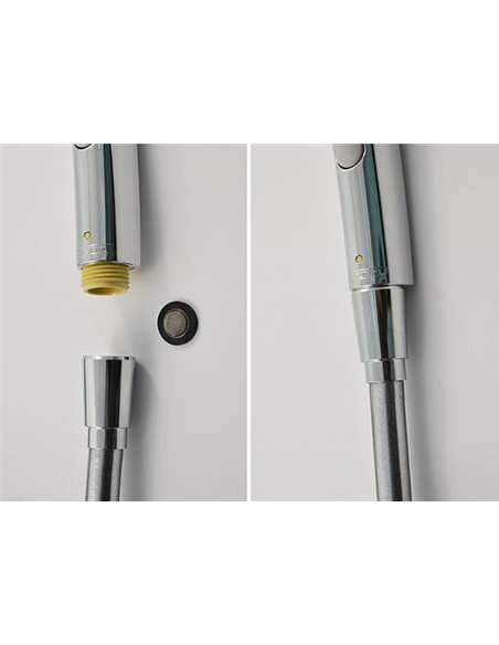 Смеситель Hansgrohe Talis Select S 72291000 для раковины с гигиеническим душем, с донным клапаном Push-Open - 6
