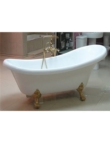 Акриловая ванна Gemy G9030 A фурнитура золото - 3