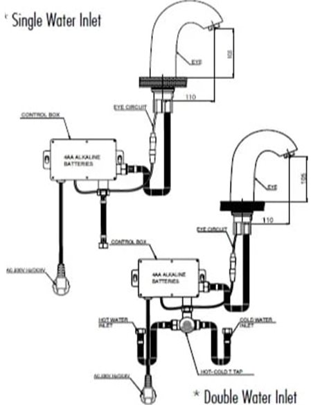 GPD Basin Water Mixer Photocell FLB10 - 2