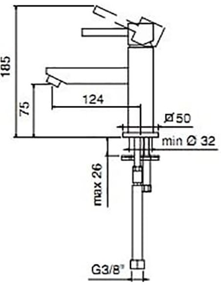 Treemme Basin Water Mixer Quadra 5311.CС - 4