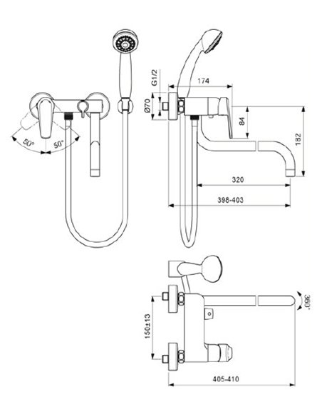 Vidima Universal Faucet Balance BA268AA - 2