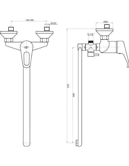 GPD Universal Faucet Kalipso MAE23-3 - 2