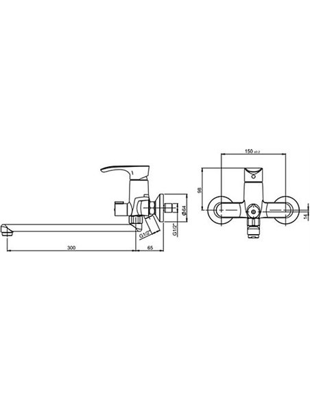 Paini Universal Faucet Palermo PACR119KM - 2