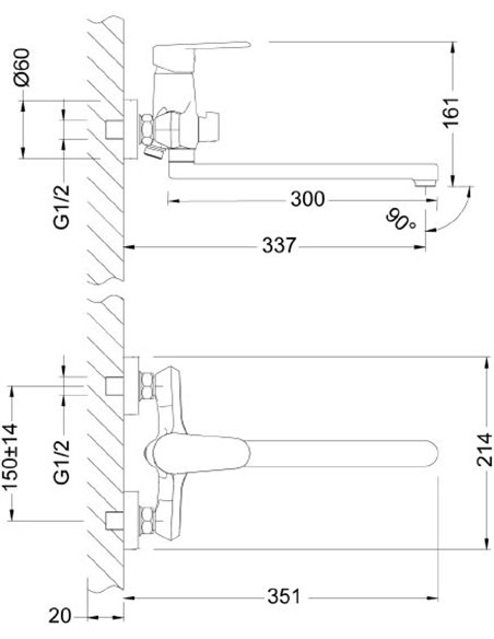 Lemark Universal Faucet Point LM0351C - 2