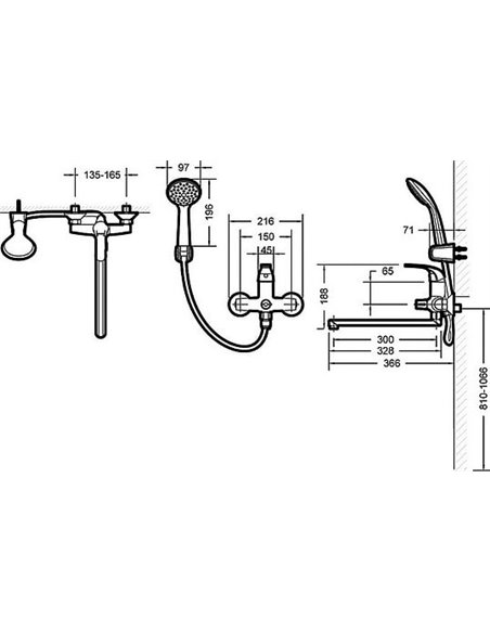 Bravat Universal Faucet Fit 7F6135188CP-LB-RUS - 3