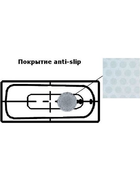 Стальная ванна Kaldewei Advantage Saniform Plus 375-1 с покрытием Anti-Slip - 8