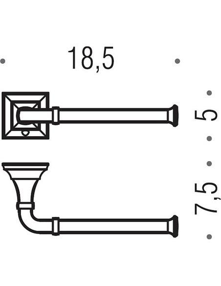 Держатель туалетной бумаги Colombo Design Portofino B3208 DX хром - 2