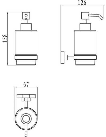 Ravak Dispenser Chrome CR 231 - 3