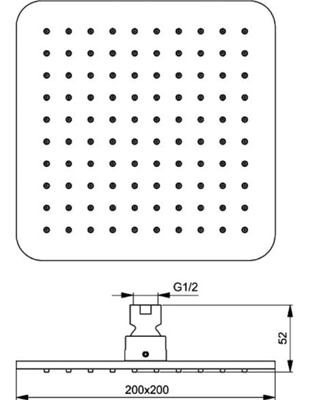 Верхний душ Ideal Standard IdealRain Cube B0024AA - 3