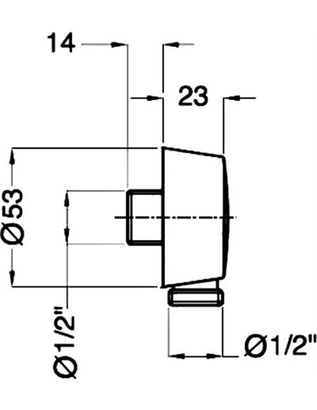 Шланговое подключение Bugnatese 19254CR хром - 2