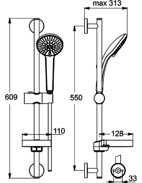 Ideal Standard Shower Set IdealRain B9415AA - 4
