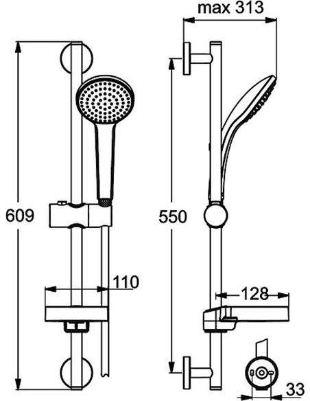 Ideal Standard Shower Set IdealRain B9412AA - 4