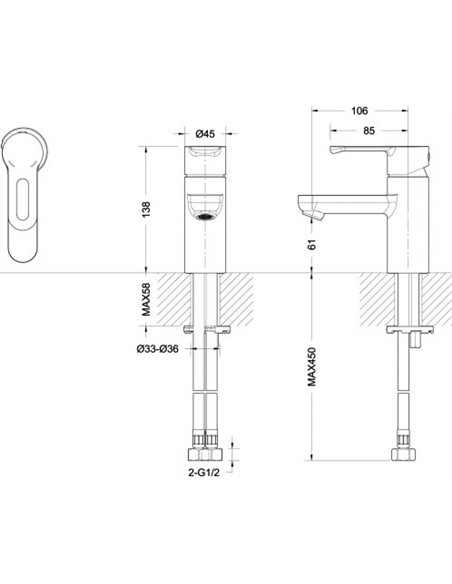 Bravat dušas komplekts Stream-D F00311C - 4