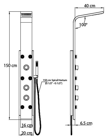 GPD Shower Panel DSP02 - 2