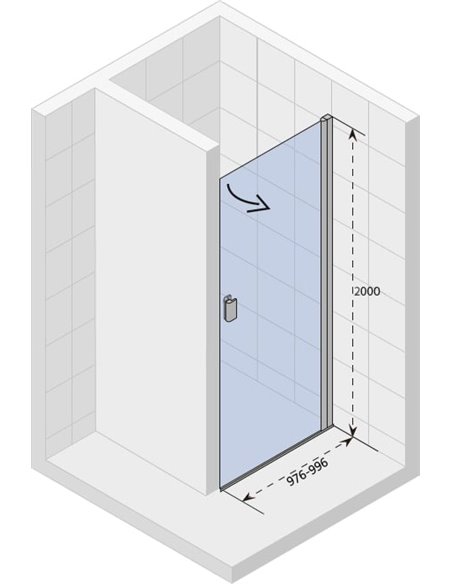Riho dušas durvis Nautic N101 GGB0605802 - 6