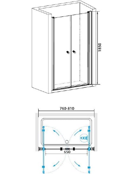RGW Shower Door Passage PA-04 - 3
