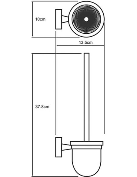 Wasserkraft Toilet Brush Isen K-4027 - 4