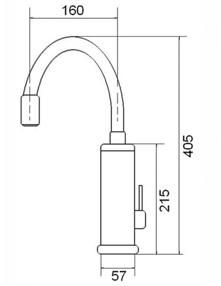Элетричесий кухонный смеситель/водонагреватель MAGMA 3KW - 2