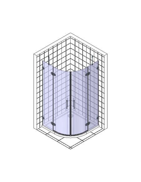 Riho Corner Shower Enclosure Scandic Mistral M309 - 3