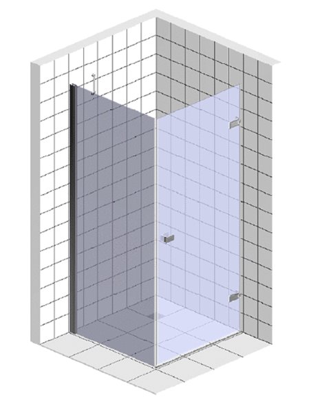Riho Corner Shower Enclosure Scandic Mistral M201 - 3