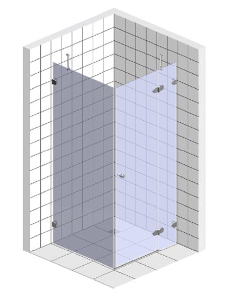 Provex Corner Shower Enclosure Look LT + LW - 4