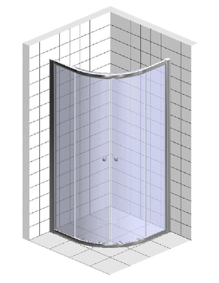 Bravat Corner Shower Enclosure Line 90x90x200 - 3