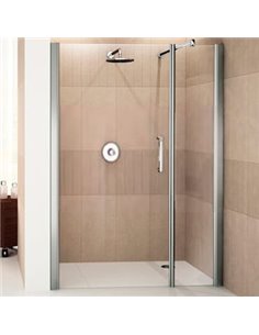 Novellini Shower Door Giada G+F in line GIADNGF138S-1K - 1