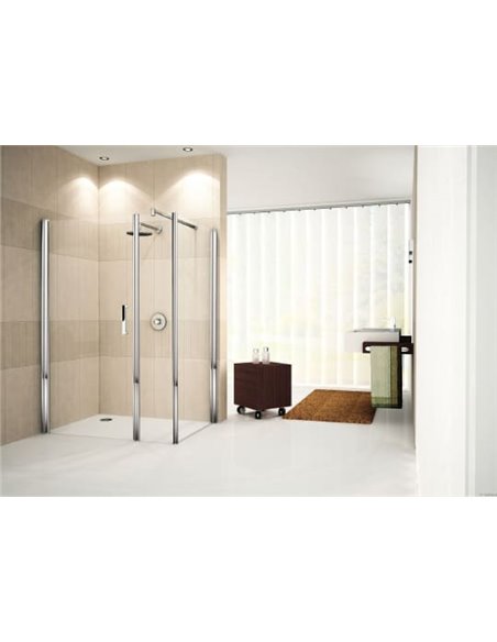 Novellini Shower Door Giada G+F in line GIADNGF138S-1K - 3