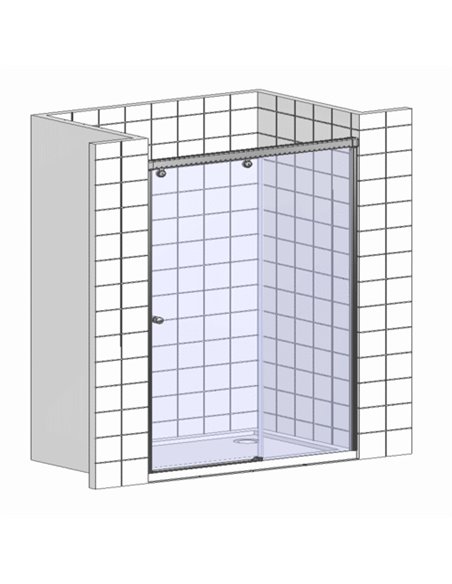 Provex Shower Door S-Lite 0007 SN 05 GL R - 5