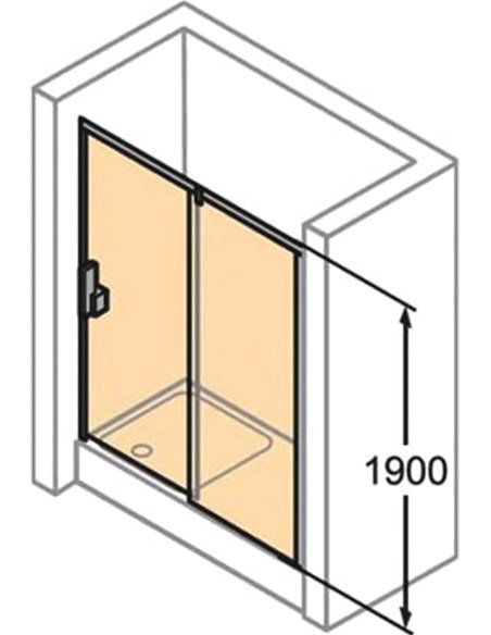 Huppe Shower Door X1 140401.069.321 - 6