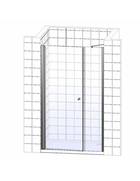 Novellini Shower Door Young G+F in line YOUNGGF120-1K - 4