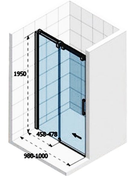 Riho dušas durvis SZ OCEAN GU0200100 - 4