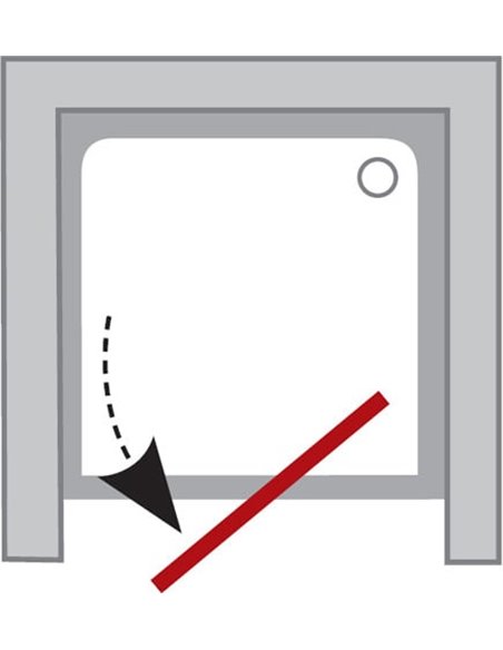 Ravak dušas durvis PDOP1-90 - 2