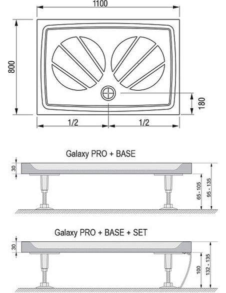 Ravak Shower Tray Gigant Pro 110x80 - 3