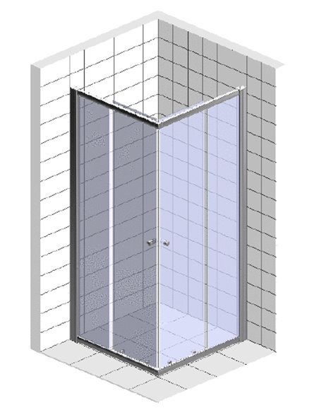 Provex Corner Shower Enclosure S-Lite 0004 SK 05 GL - 3