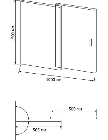 Шторка на ванну RGW Screens SC-40 1000x1500 - 2