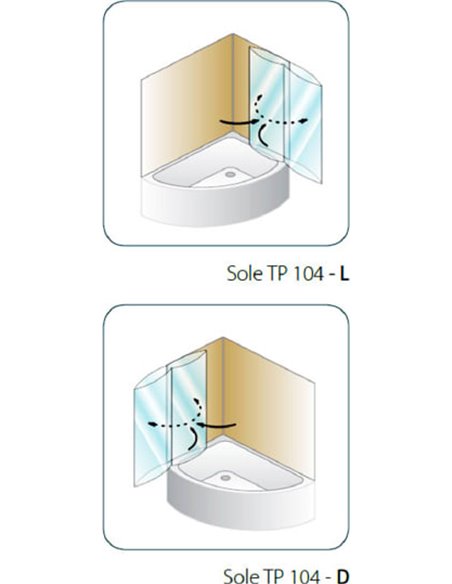 Kolpa San Bath Curtain Sole TP 104 - 3