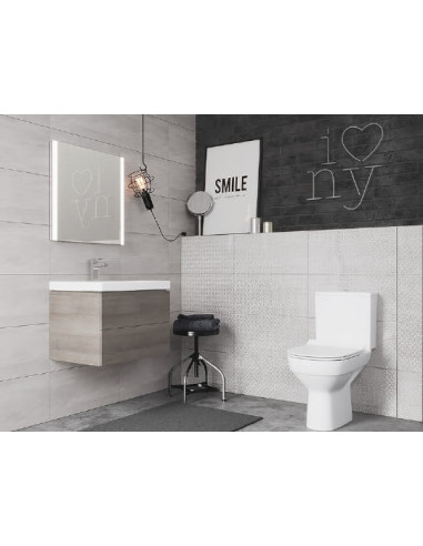 Cersanit tualetes pods new clean on Colour 011 0277001 ar pieslēgumu no sāna