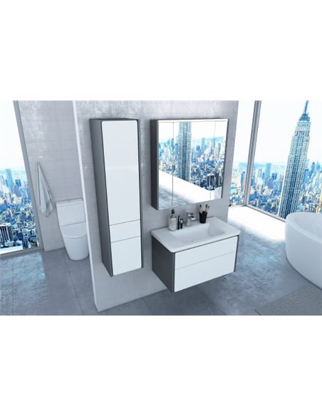 Мебель для ванной Roca Ronda 70 белый глянец, антрацит - 3