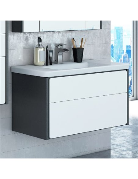 Мебель для ванной Roca Ronda 70 белый глянец, антрацит - 5