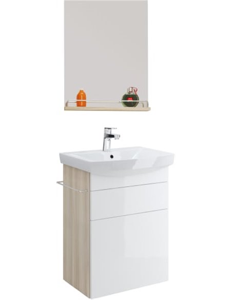 Мебель для ванной Cersanit Smart 55 ясень, белый - 1