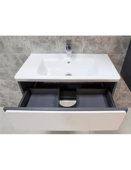 Мебель для ванной Roca Ronda 80 белый глянец, антрацит - 7