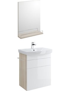 Мебель для ванной Cersanit Smart 60 ясень, белый - 1