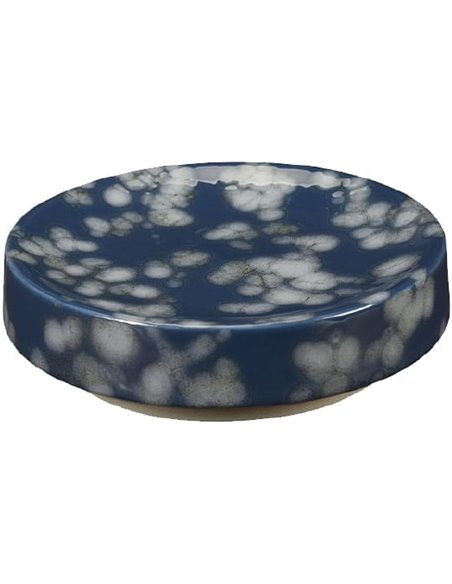 Creative Bath Soap Dish Indigo Blossoms IND56BLU - 1