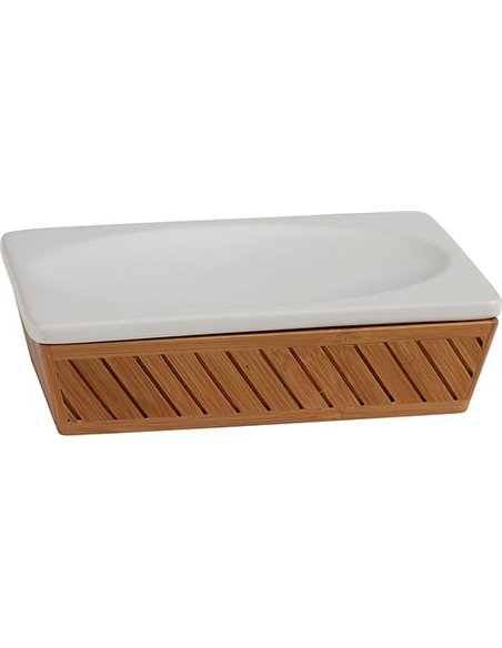 Creative Bath Soap Dish Spa Bamboo - 1