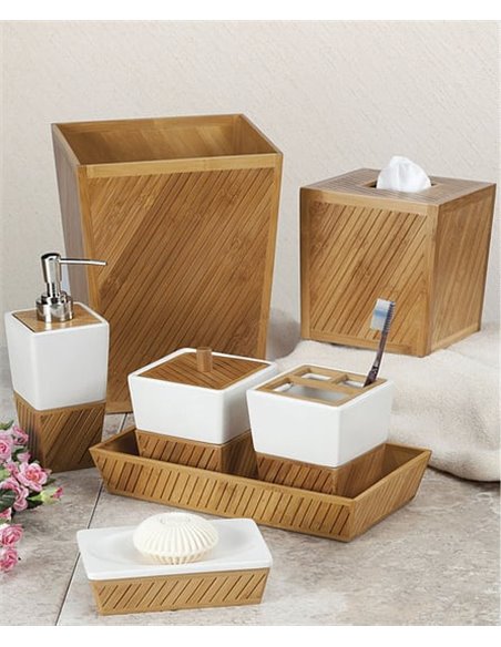 Creative Bath Soap Dish Spa Bamboo - 2