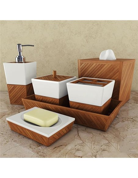 Creative Bath Soap Dish Spa Bamboo - 3
